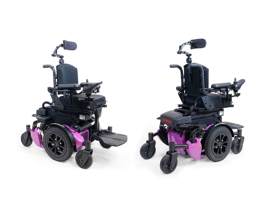 Alltrack P3 Pediatric Electric Wheelchair - Bubble Gum Metallic