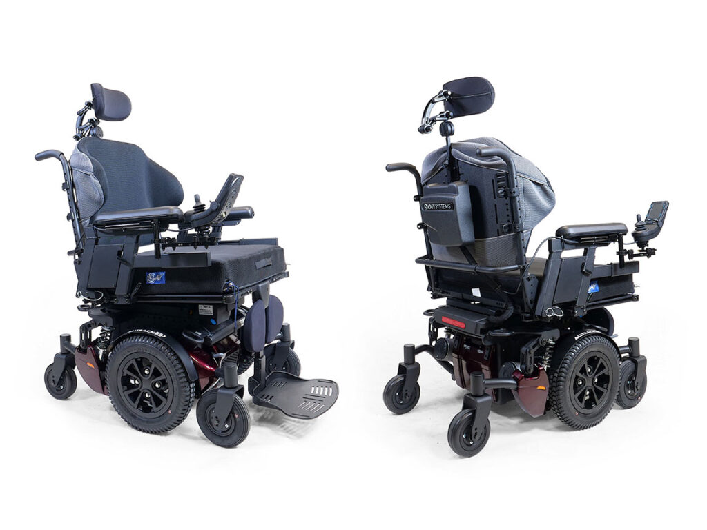 Alltrack HD3, fauteuil roulant bariatrique motorisé - Cabernet