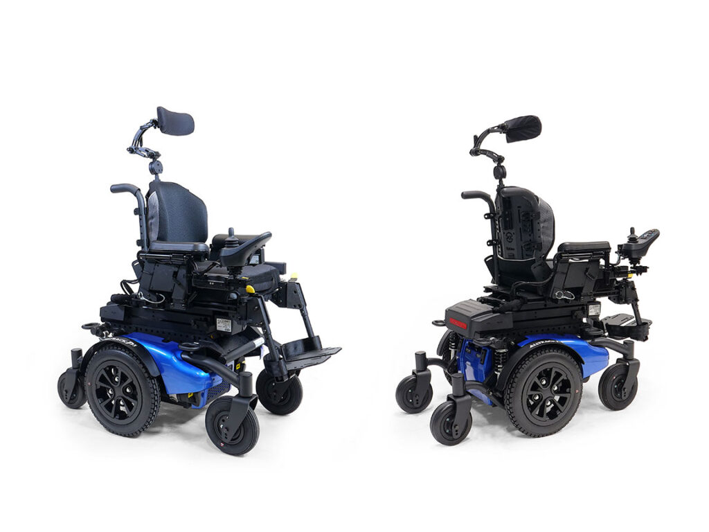 Alltrack P3 (Hybride) fauteuil roulant pédiatrique motorisé - Bleu Cobalt