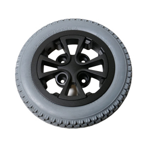 Cast Wheel with 12.5"x 2.5" Grey Tires - DW12